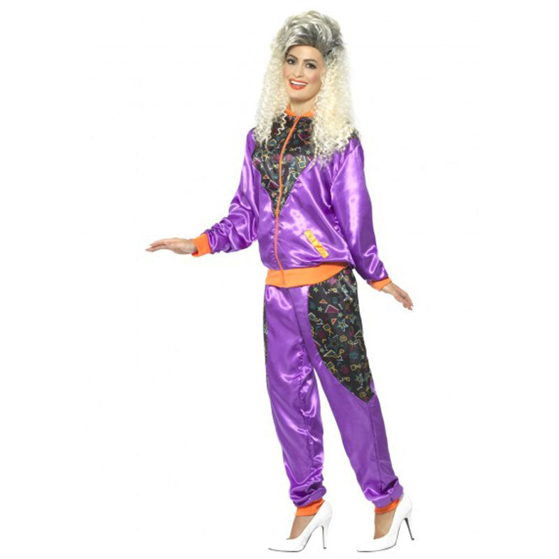 Ladies Retro Shell Suit Costume