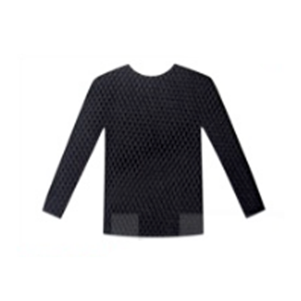 Black Long Sleeve Fishnet Top