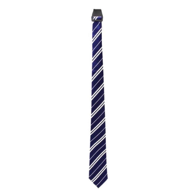 Long Tie With Stripe Blue Rven