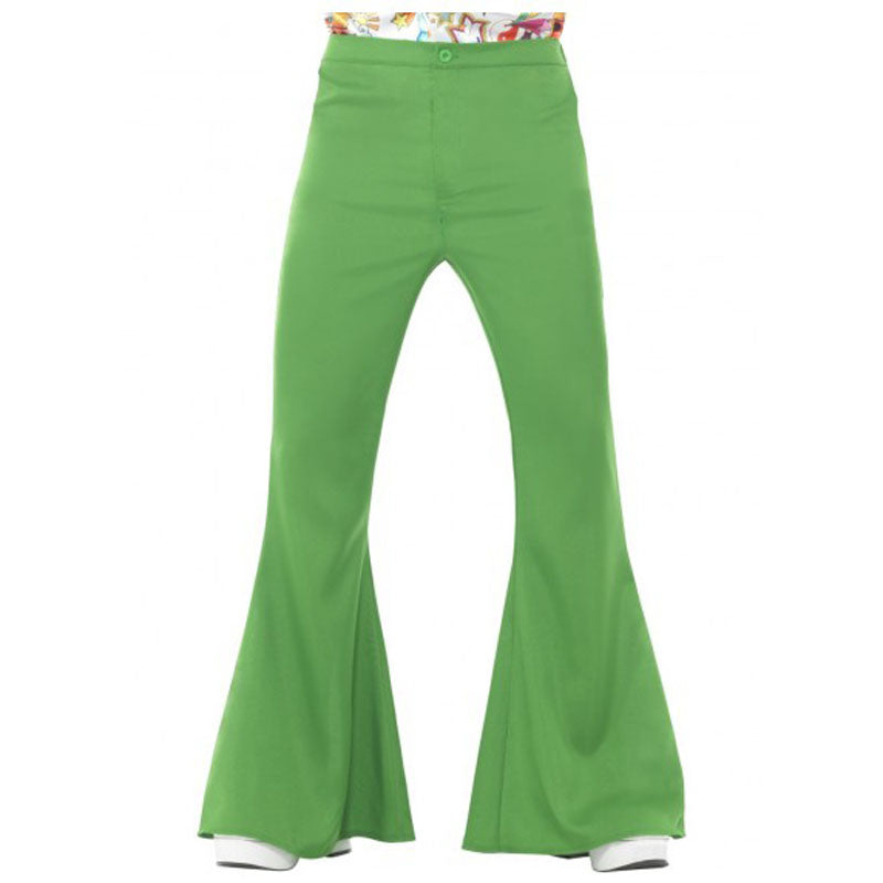 Men's Green Flared Trousers