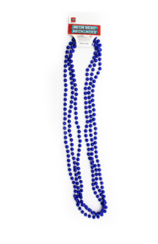 Neon Beaded Necklace - Blue