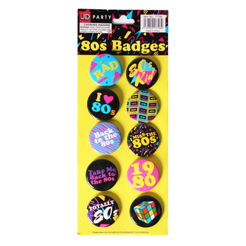 80s badges