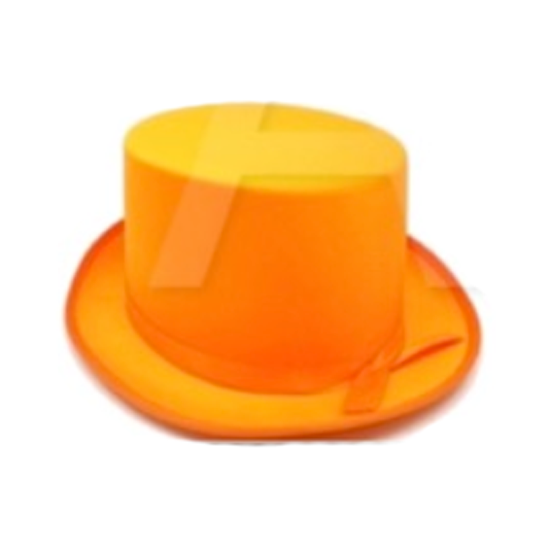 Satin Top Hat - Orange