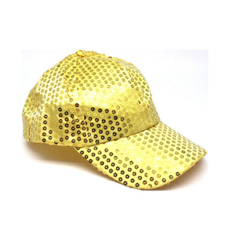Sequin Baseball Cap - Gold
