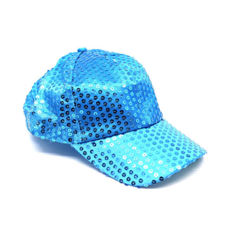 Sequin Baseball Cap - Light Blue