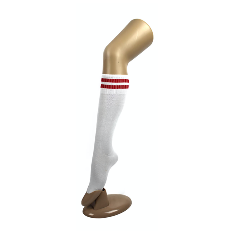Sport Socks - White with Red Stripe