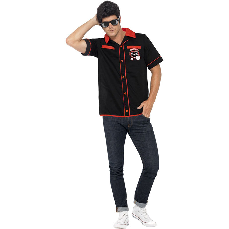 Strike It Lucky 1950s Bowling Shirt