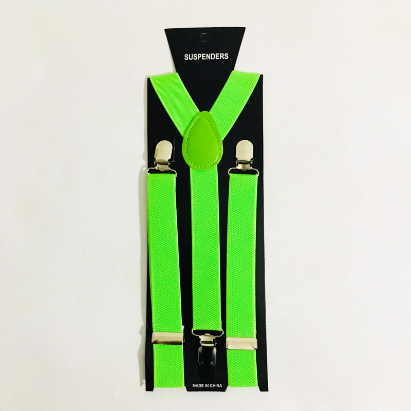 Suspenders Neon Green