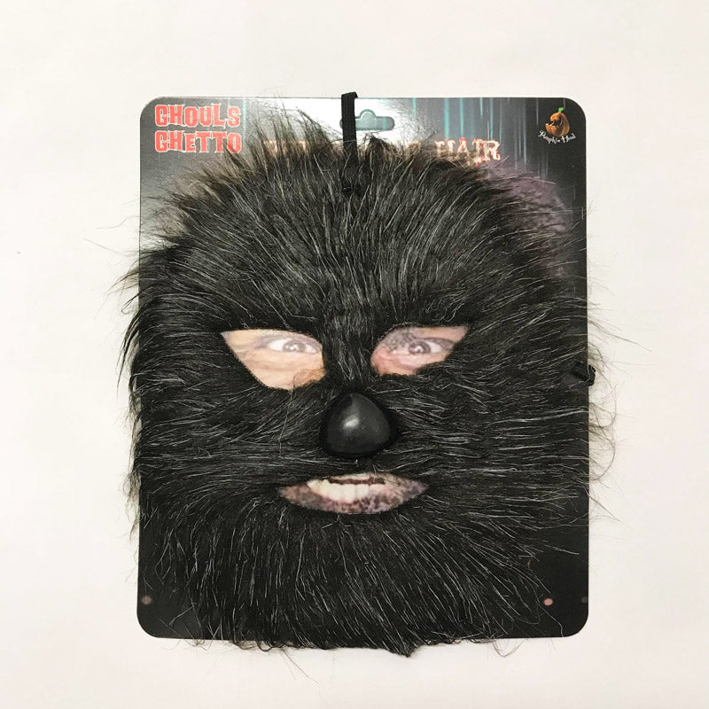Werewolf Facial Hair Mask Black