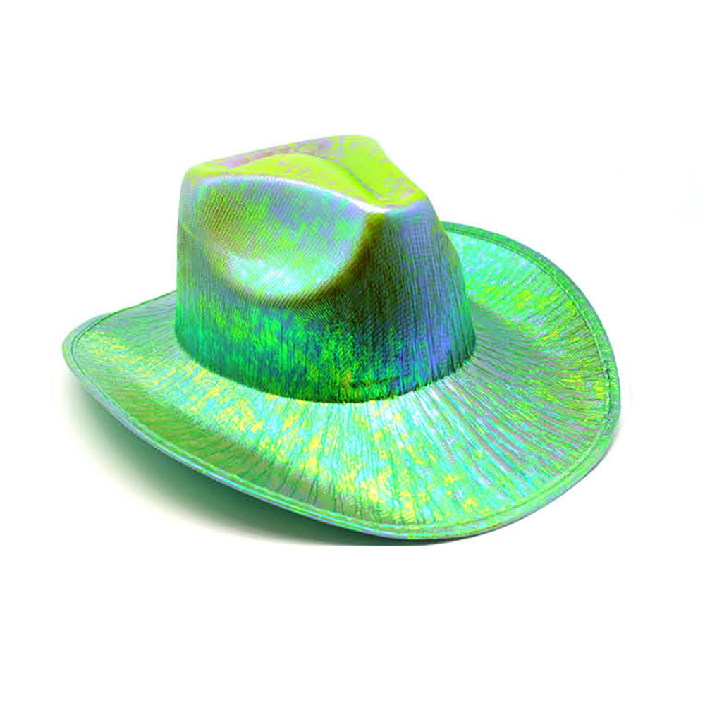 Iridescent Cowboy Hat - Green