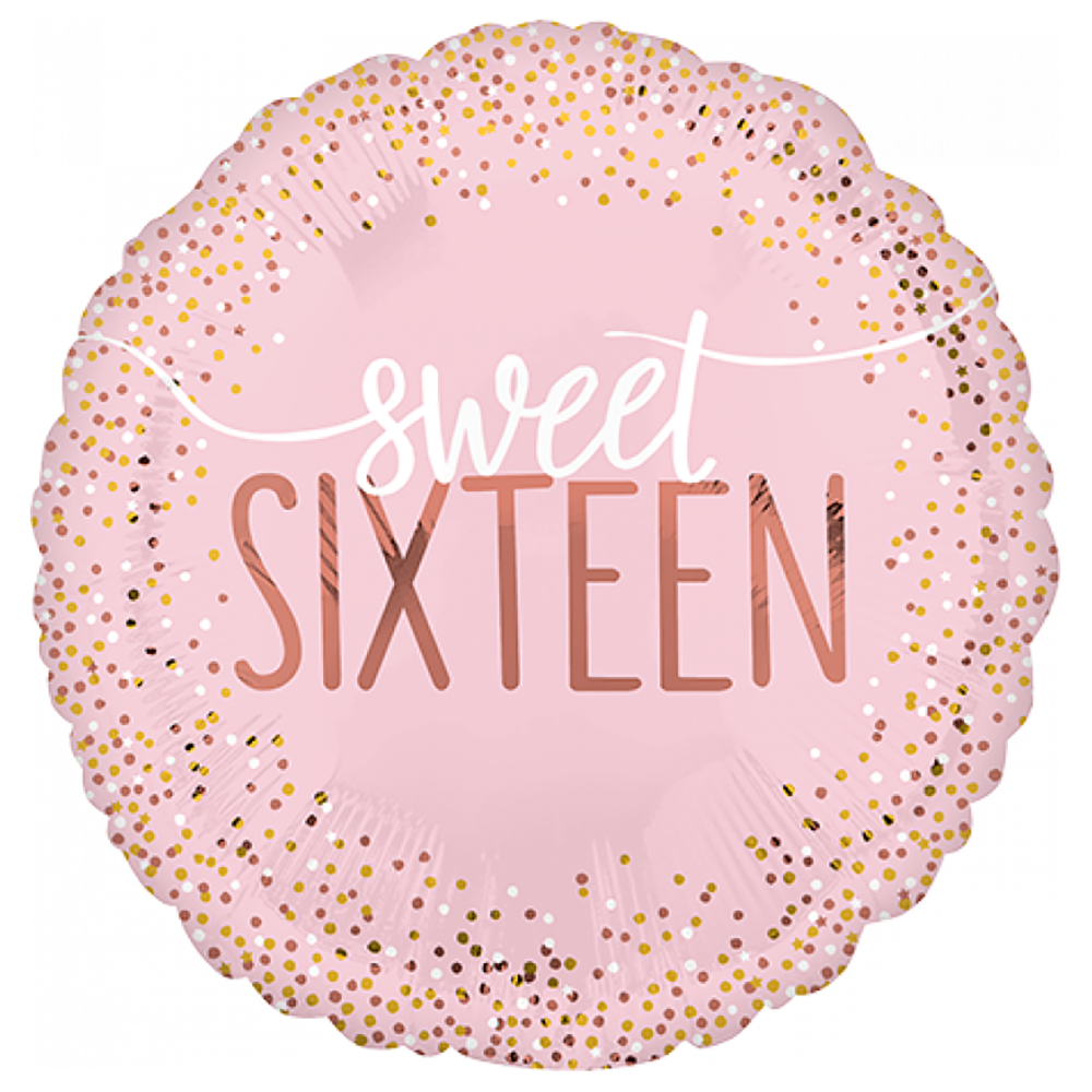Sweet Sixteen 16 Blush Balloon
