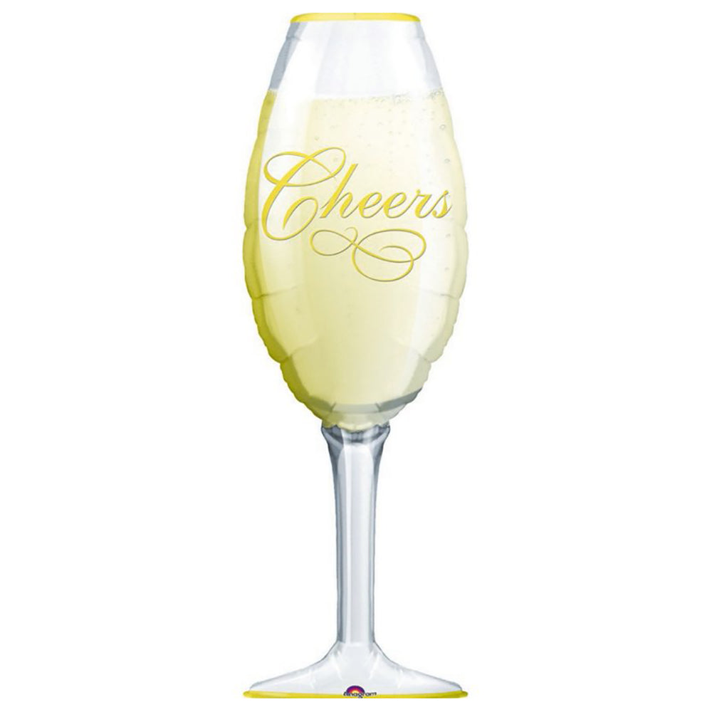 Supershape XL Champagne Glass Balloon Cheers