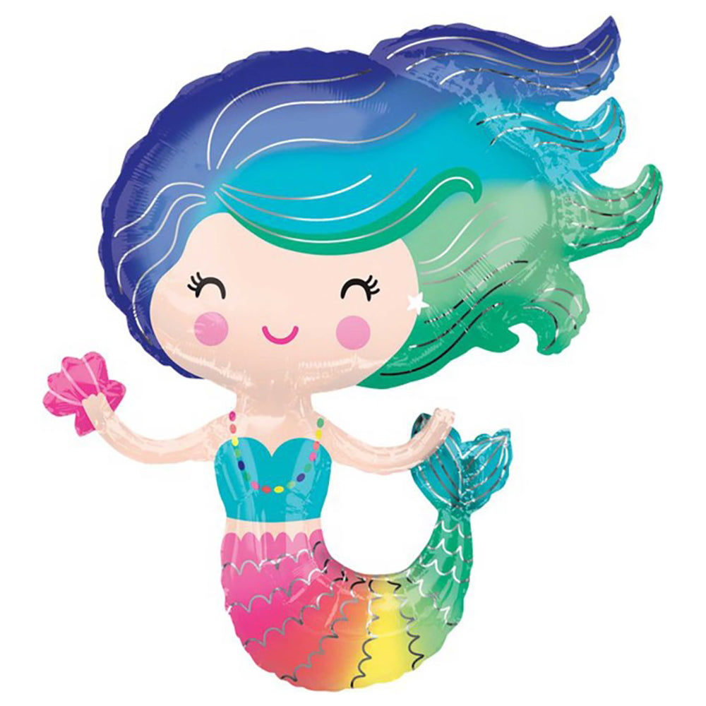 Supershape XL Colourful Mermaid Balloon