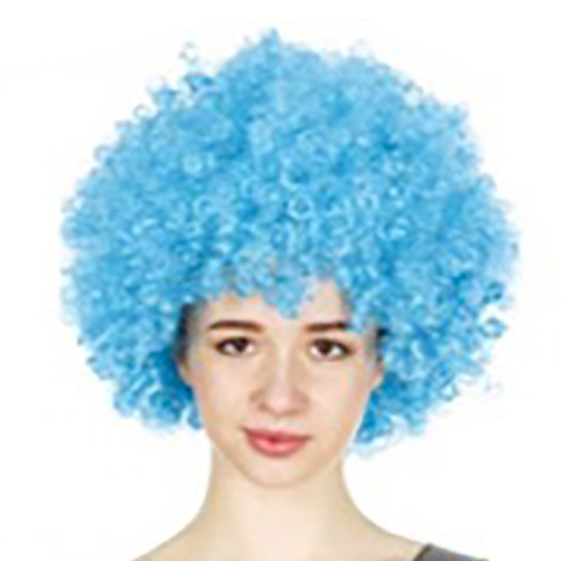 Afro Wig - Light Blue