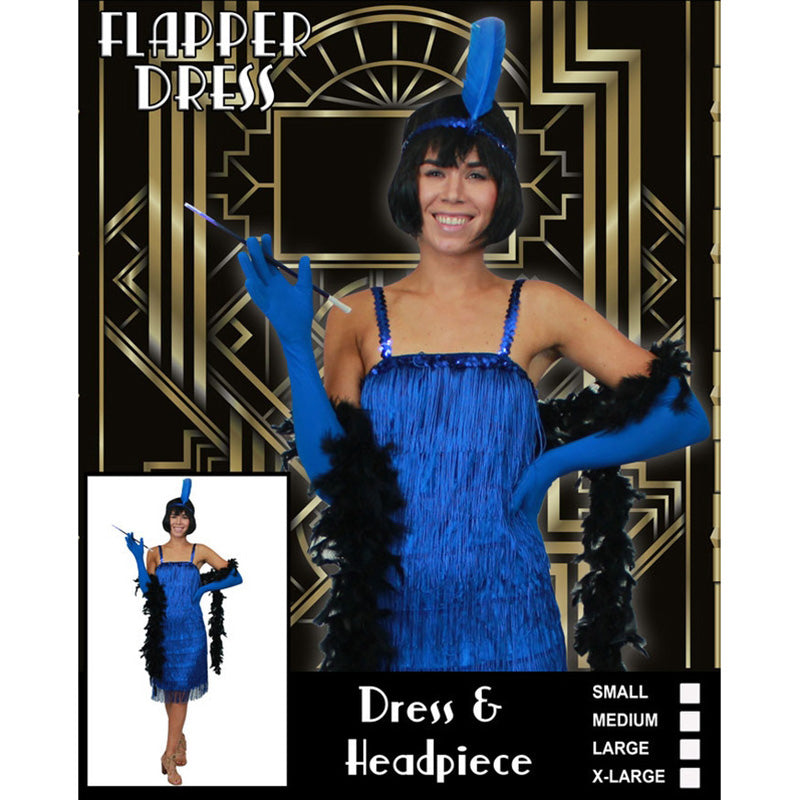 Blue Flapper Dress