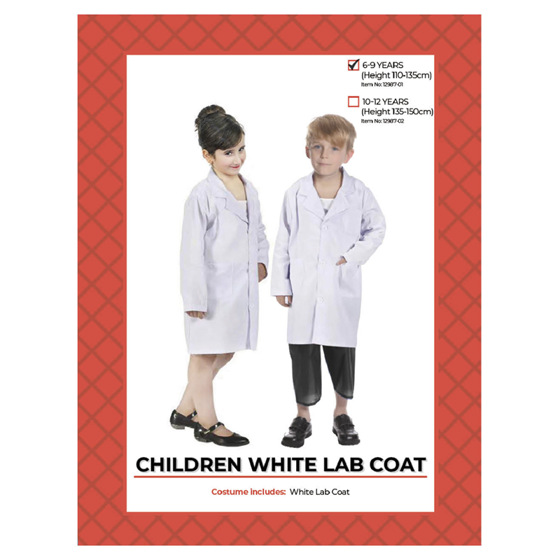 Child White Lab Coat Doctor Costume
