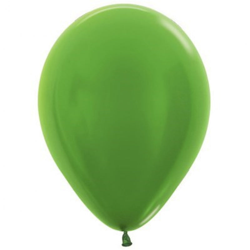 Metallic Lime Green Latex Balloon
