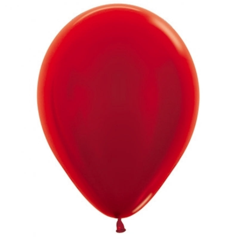 Metallic Red Latex Balloon