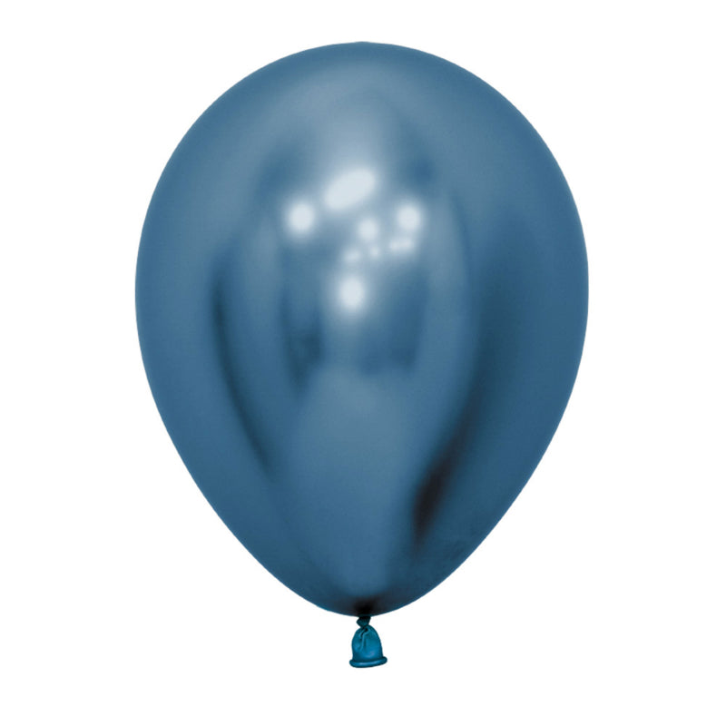 Metallic Reflex Blue Latex Balloon
