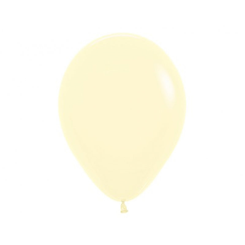 Pastel Matte Yellow Latex Balloon