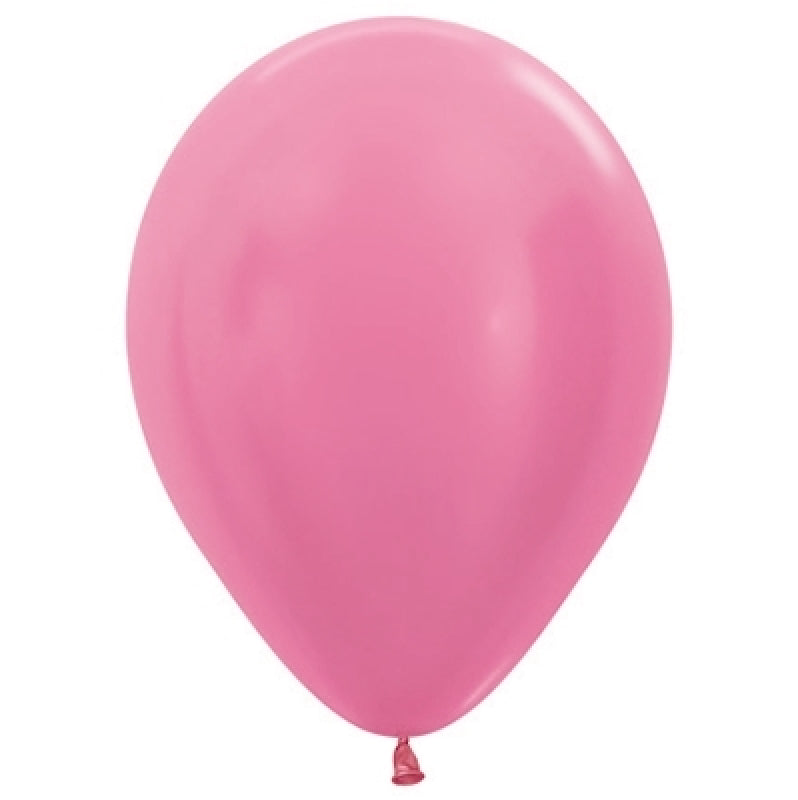 Satin Pearl Fuchsia Latex Balloon