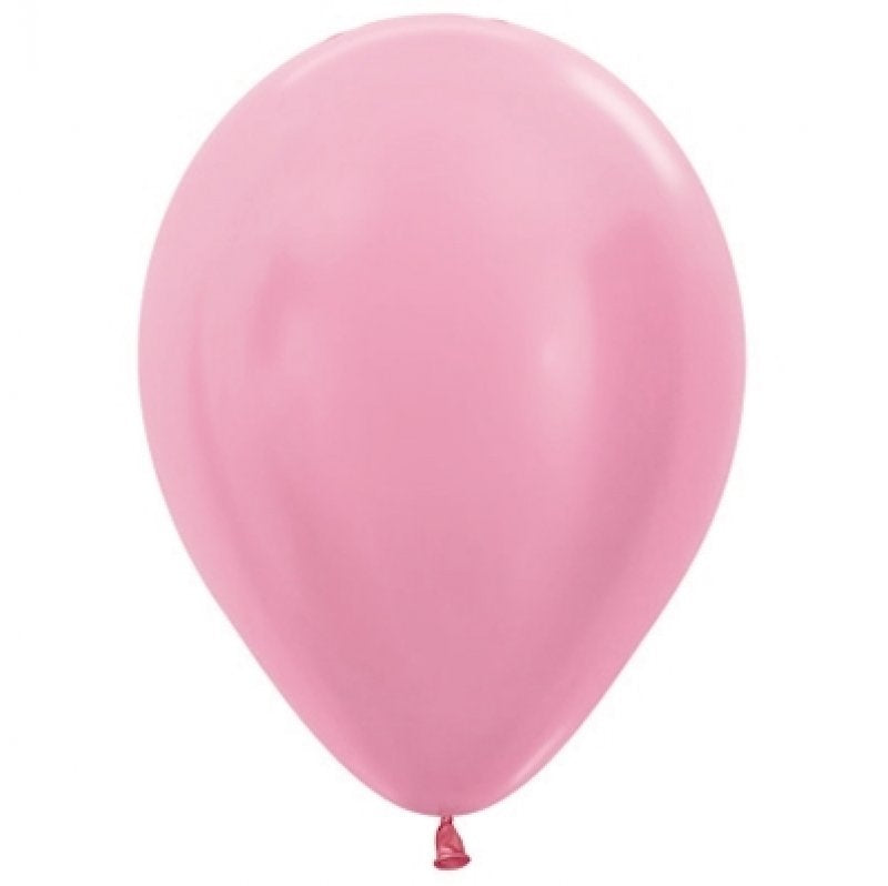 Satin Pearl Pink Latex Balloon