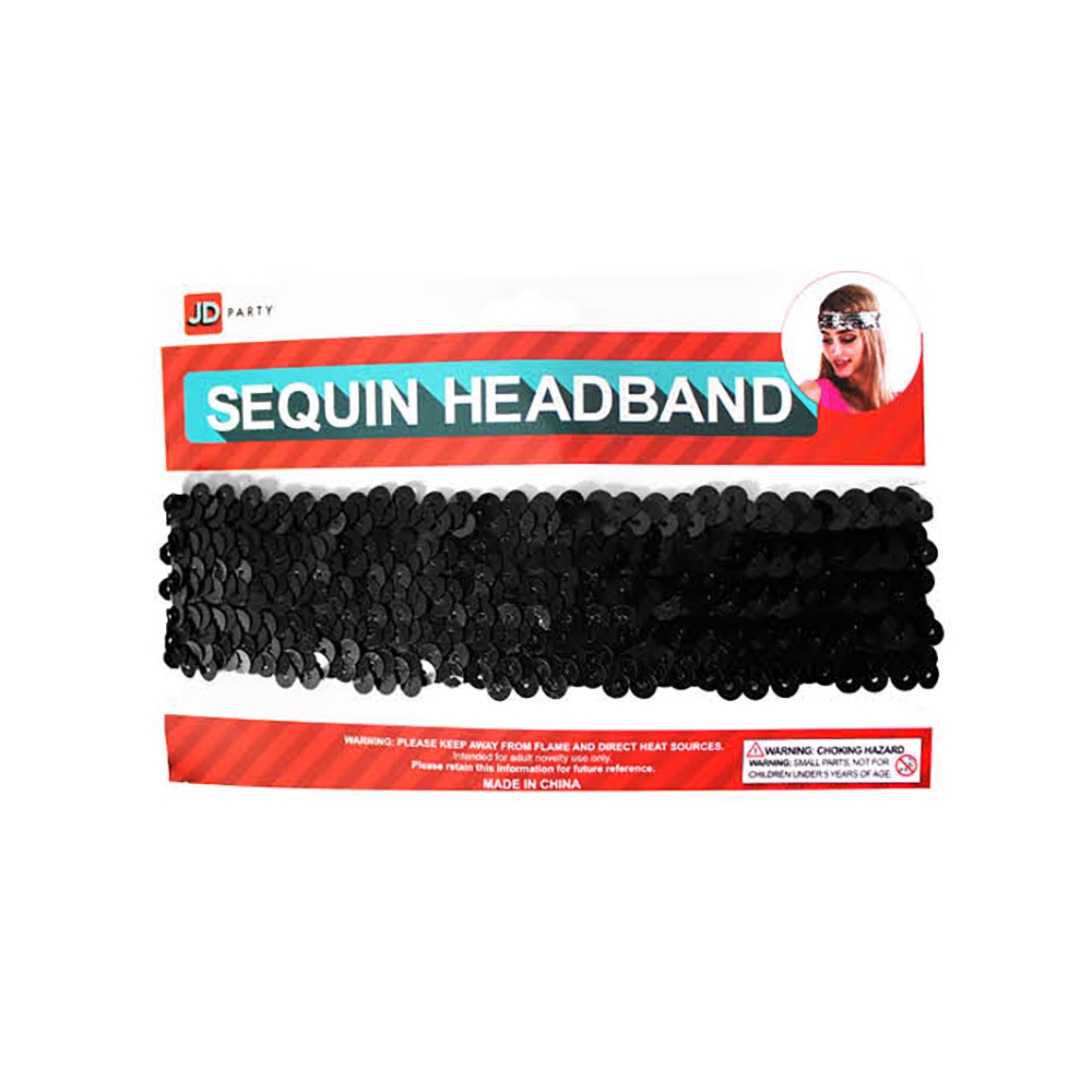 Sequin Headband - Black