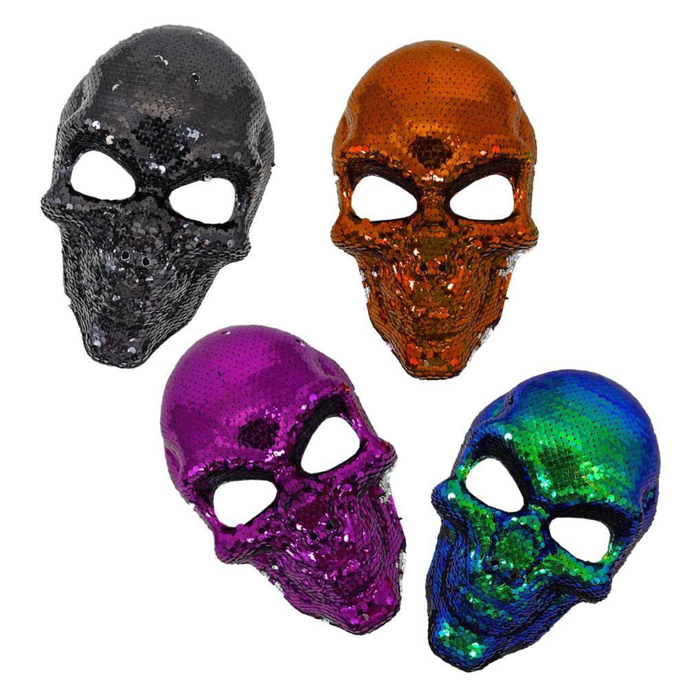 Sequin Skull Masks