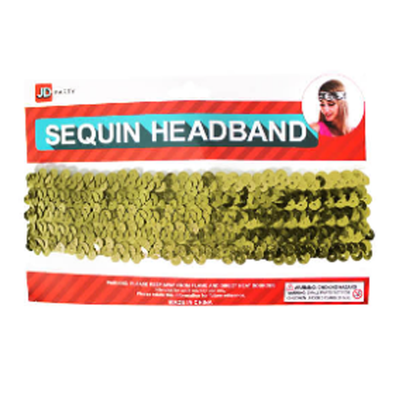 Sequin Headband - Gold
