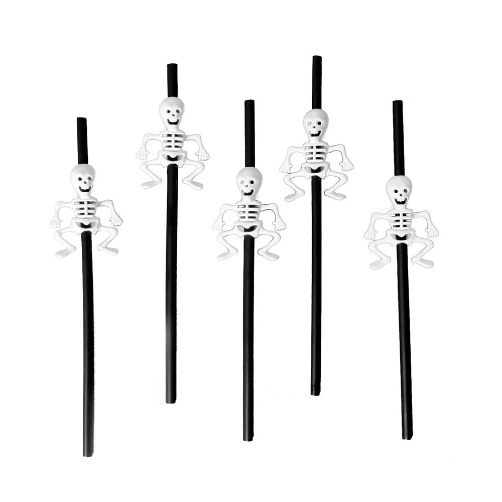 Skeleton Straws Black