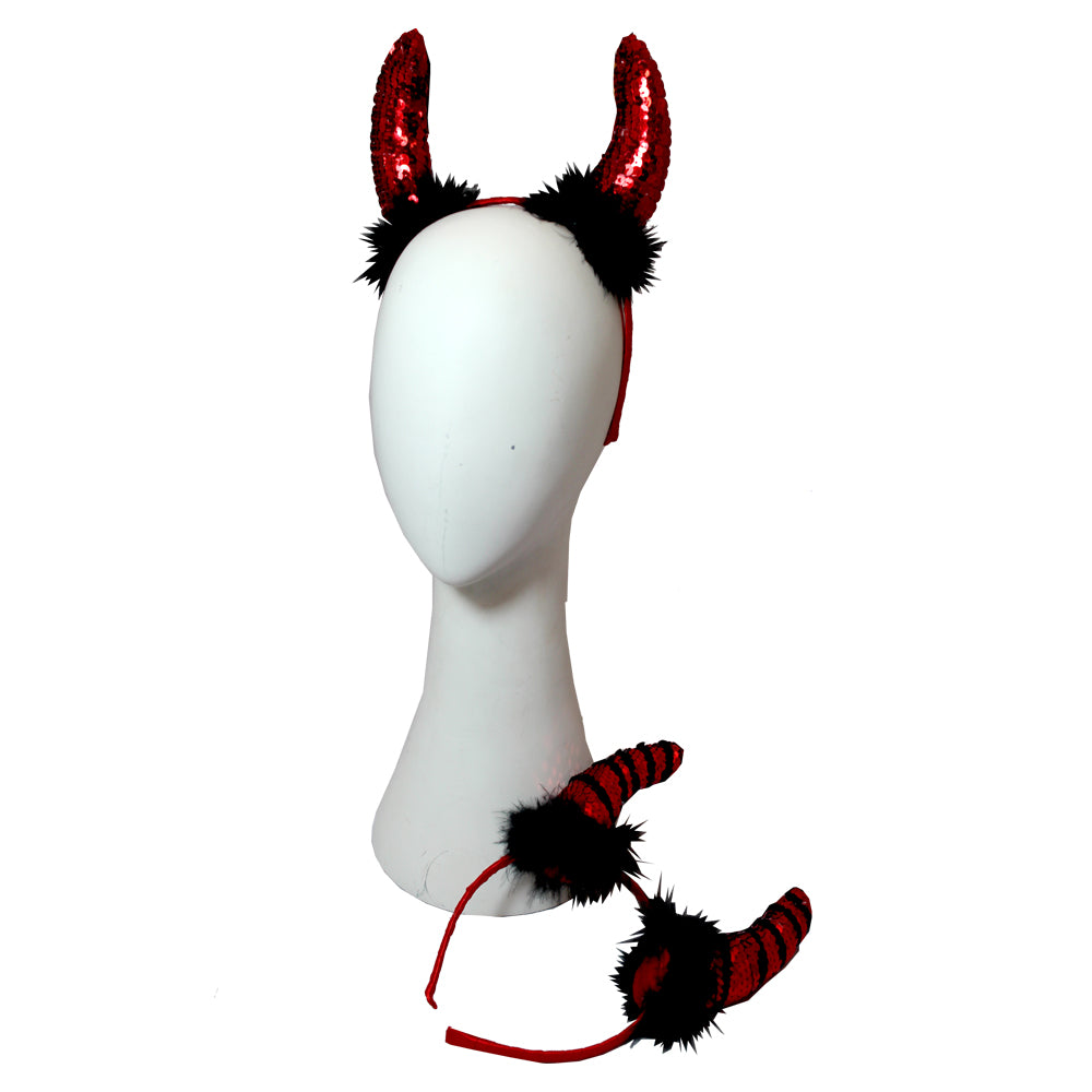 Spangle Devil Horns Headband