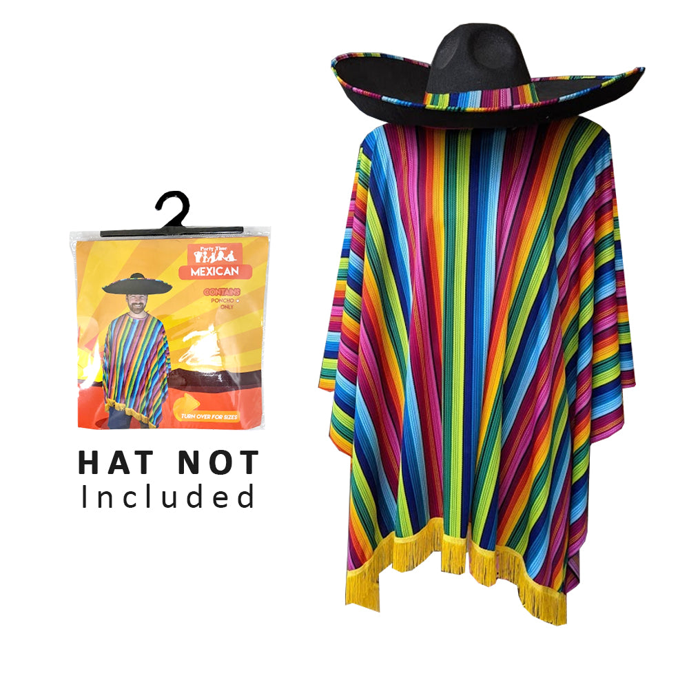 Mexican Striped Poncho