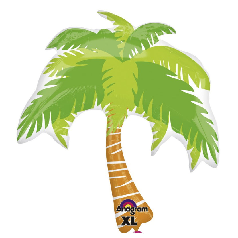 SuperShape Summer Scene Palm Tree Foil Balloon