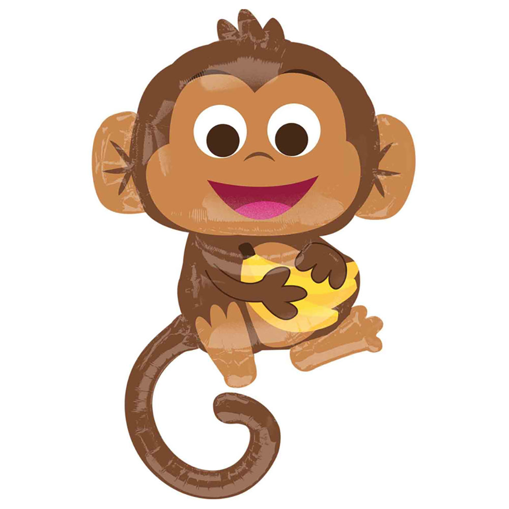 Supershape Happy Monkey Foil Balloon