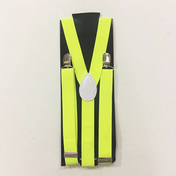 Fluro Yellow Suspenders