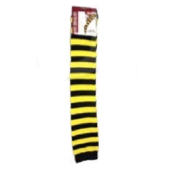 Yellow and Black Stripe Over The Knee Socks