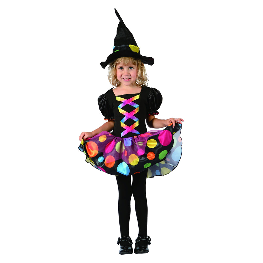 Toddler Pretty Witch Dress with Hat