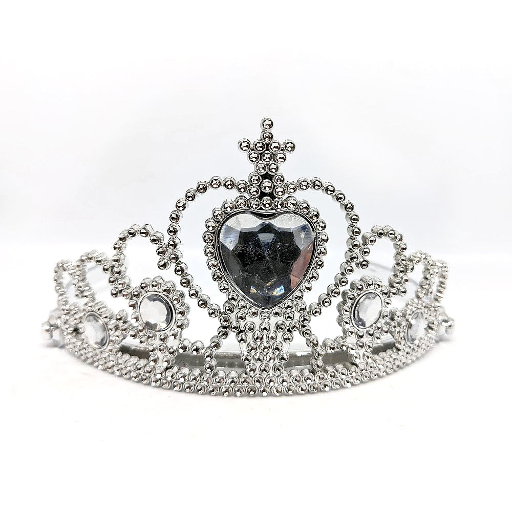 Tiara - Silver with Clear Gems