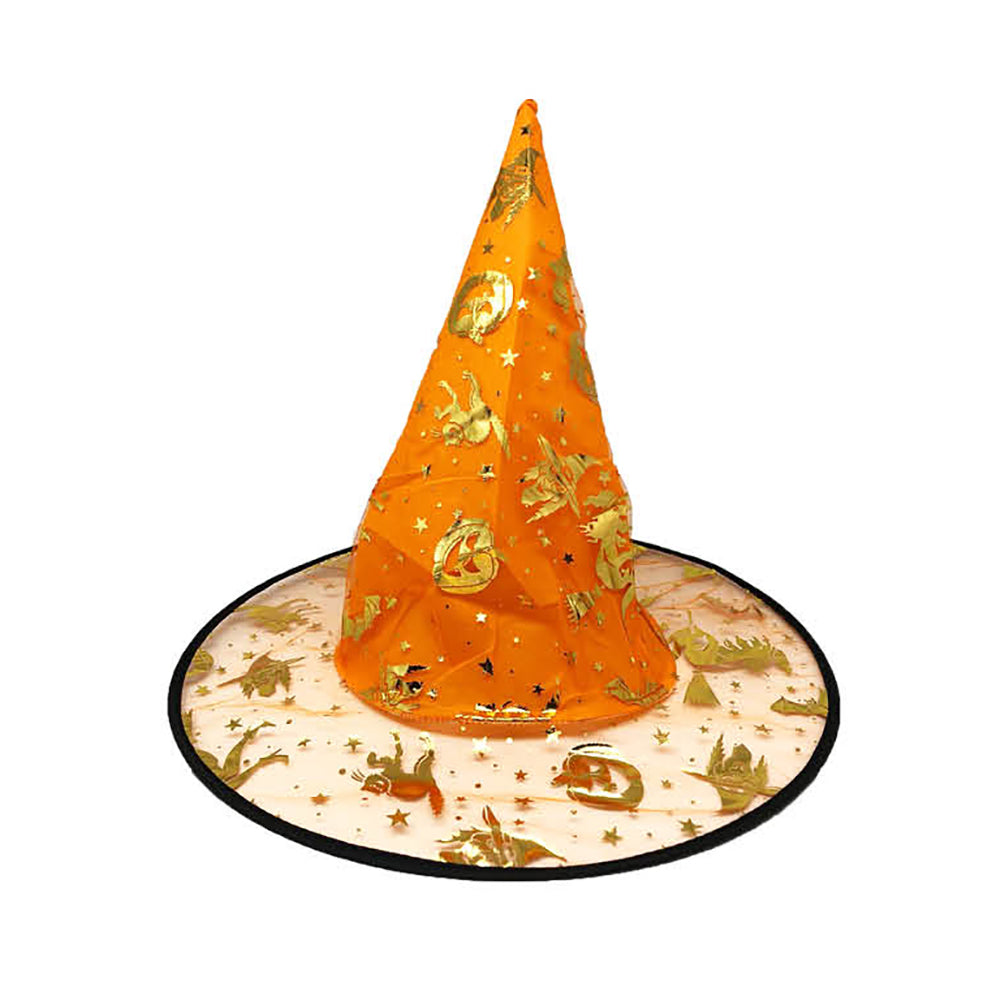 Witches Hat Orange & Gold