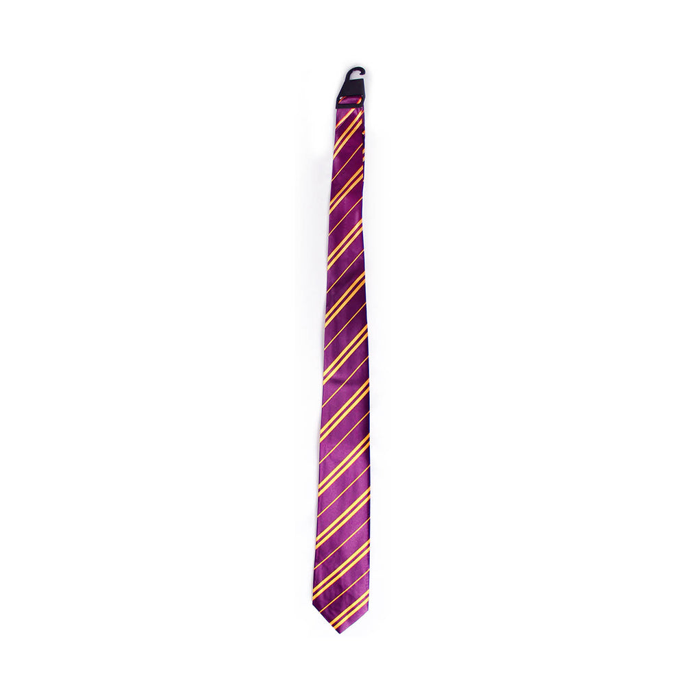 Long Wizard Tie with Purple Stripe